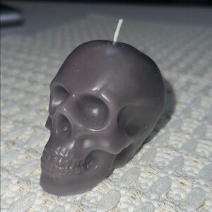 NWT Dark Gray Skull Candle